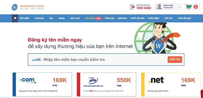 Nhà cung cấp tên miền uy tín nhất Việt Nam